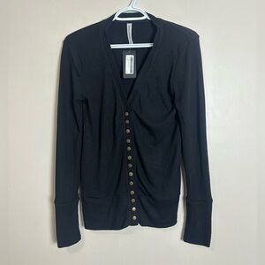Zenana Outfitters Size M Black Cardigan